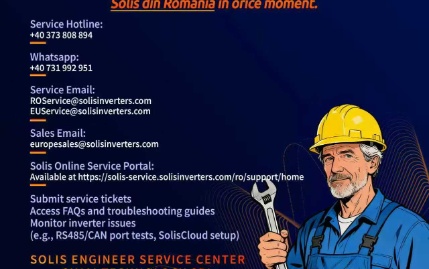 Informazioni di contatto del centro assistenza Solis per la Romania