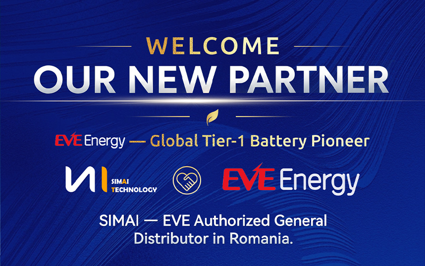 SIMAI TECHNOLOGY SRL Nominata Distributore Autorizzato di EVE Energy in Romania