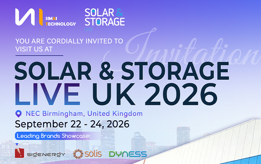 Simai esporr&agrave; al Solar & Storage Live UK 2026, presentando soluzioni fotovoltaiche e integrate di stoccaggio dell'energia realizzate in UE