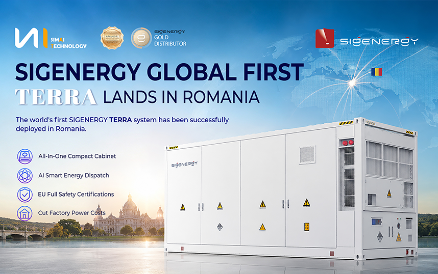 Sigenergy Global Il primo sistema TERRA sbarca in Romania